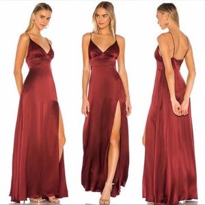 Amanda Uprichard Amory Maxi in Russet
